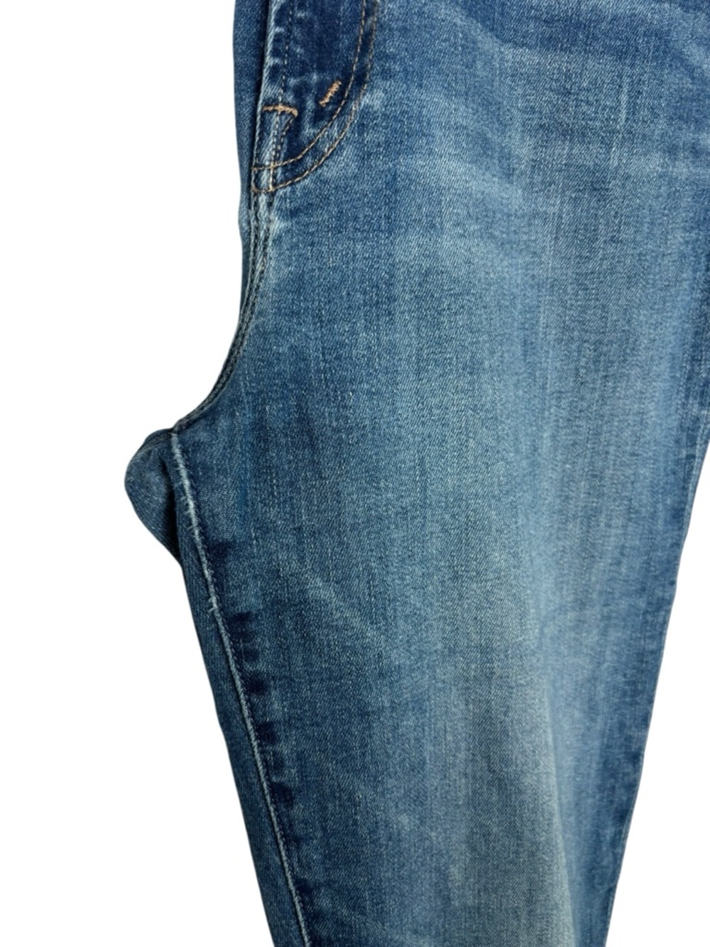 Mother The Hustler Ankle Fray High Rise Stretch Denim Jeans in Healing Jar SZ 30 - Picture 15 of 16